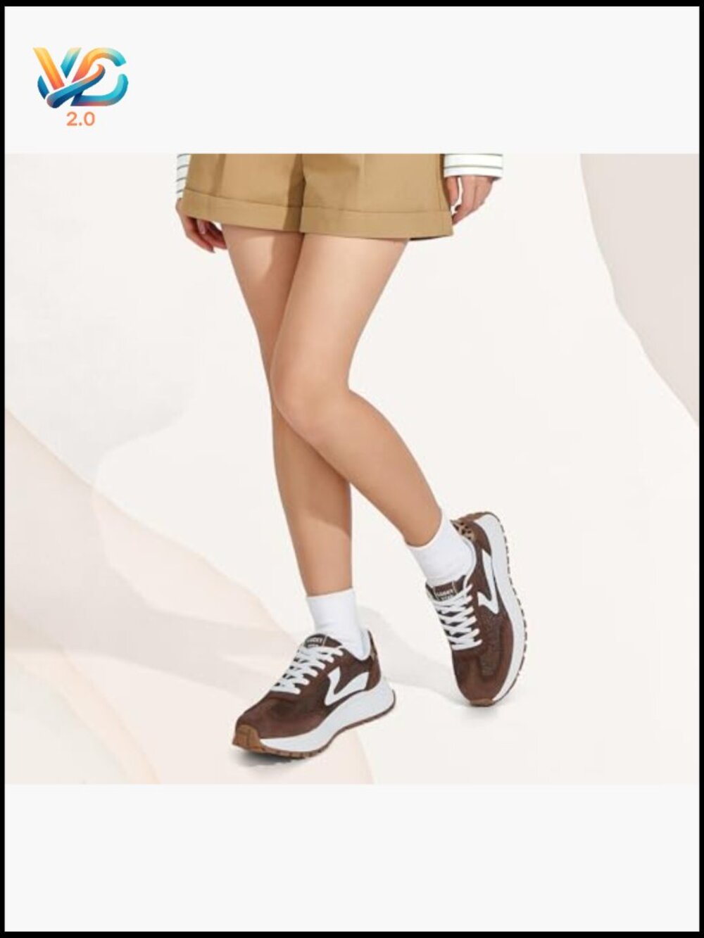 Chunky Platform Sneakers Retro Classic Casual Walking Shoes Lace Up Sporty - Picture 2 of 7